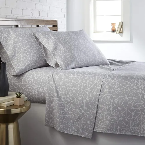 Vista 294 de Southshore Fine Living, Inc. Colección Winter Brush, juego de sábanas de 3 piezas para cama individual, sábana bajera con bolsillo profundo de 14