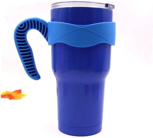 Vista 3 de Juego de 2 asas azules de 30 onzas, soporte para vaso compatible con Ozark Trail, YETI, RTIC, taza de viaje, SIC, Rambler