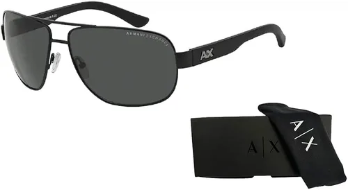 Vista 3 de Armani Exchange AX2012S Pilot - Gafas de sol para hombre + paquete con kit de cuidado de gafas de diseñador iWear