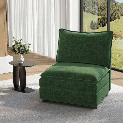 Vista 68 de Vesgantti - Sofá de 40" de Asiento Individual, Cómodo Sofá Nube de Asiento Profundo Tapizado de Chenilla, Sofá Moderno, Asientos Extra para Sofás