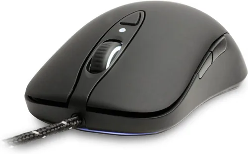 Vista 3 de Sensor óptico Sensei de SteelSeries, botones disparadores separados, prisma, Negro (Rubberized black)