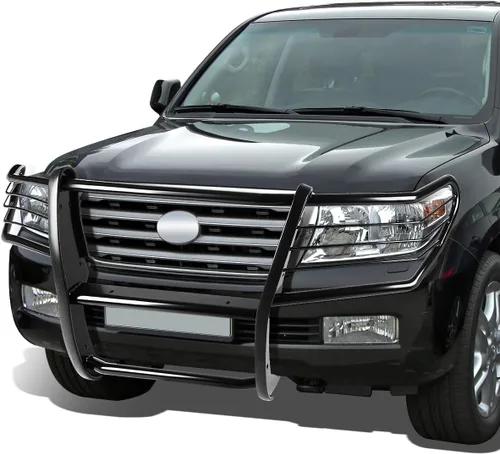 Vista 5 de DNA MOTORING GRILL-G-066-BK - Protector de rejilla para parachoques delantero, color negro, compatible con Land Cruiser 08-15