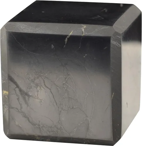 Vista 13 de Shungite World Cubo de shungite auténtico pulido de 1.18 pulgadas / 1.18 pulgadas, cristal curativo natural, cubo negro real, protección