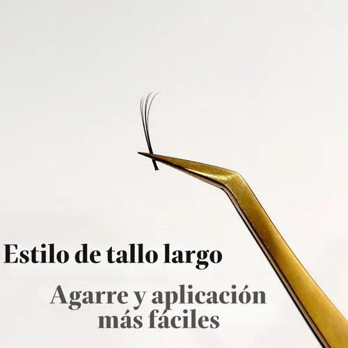 Vista 3 de Sharp Lash 5D, pestañas postizas de volumen con tallo largo para extensiones de pestañas, 400 unidades de abanicos estrechos con grosor de 0.003 in