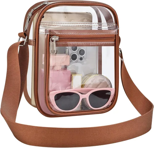 Vista 22 de USPECLARE Clear Bag for Stadium Events Clear Messenger Bag for Men and Women