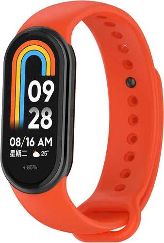 Vista 7 de Compatible con Mi Band 8 bandas para mujeres y hombres, correas de repuesto de silicona deportivas femeninas, pulseras de pulsera accesorio correas