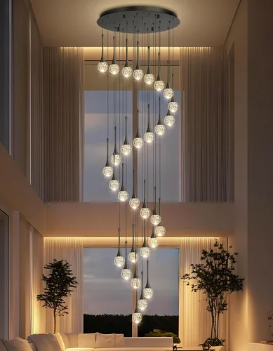 Vista 16 de Lámparas colgantes modernas para isla de cocina, LED, regulable, cristal glamuroso, iluminación colgante de techo para comedor, pasillo, dormitorio