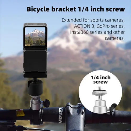 Vista 5 de Soporte para bicicleta con control remoto para bicicleta, clip de bicicleta ajustable, clip de abrazadera para manillar, soporte de controlador RC