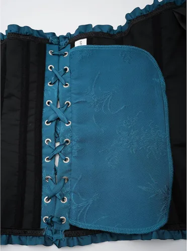 Vista 154 de SZIVYSHI Corsé para mujer, lencería moldeadora, body con cintura de encaje