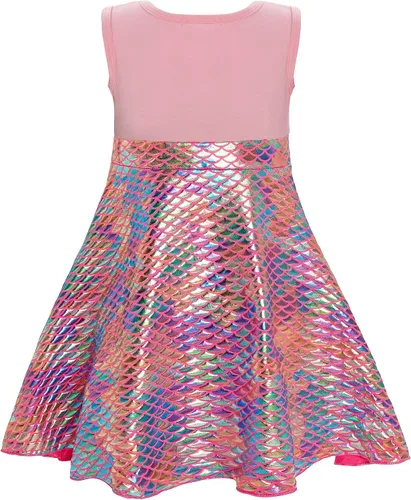 Vista 2 de Funna Mermaid Costume Adult Women Little Mermaid Skirt with Ears Headband