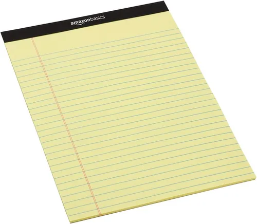 Vista 4 de AmazonBasics AMZ401 - Carpetas de archivos tamaño carta (paquete de 100 unidades) - Colores surtidos y rayado legal/ancho de 8-1/2 por 11-3/4