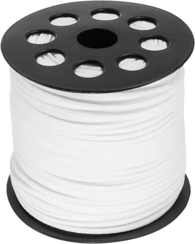 Vista 12 de HARFINGTON Cordón de gamuza sintética de 0.094 in, hilo de cuentas de microfibra, 100 yardas/295.3 ft, cuerda de manualidades para hacer joyas