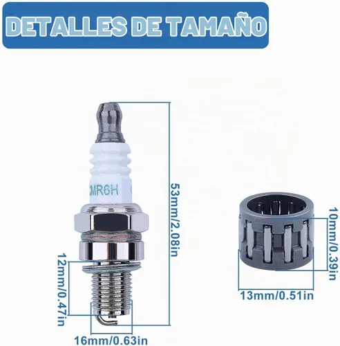 Vista 4 de Kit de pistón de cilindro de 1.575 in para motosierra Stihl MS211 MS 211C MS181C 1139 020 1202