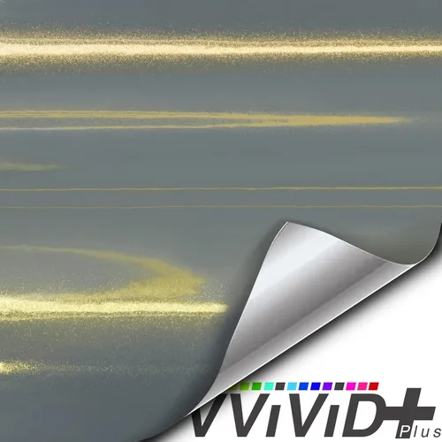 Vista 2 de VViViD+ Película de Vinilo Envolvente Galaxy Nardo Gris Brillante Premium (1 pie x 5 pies)