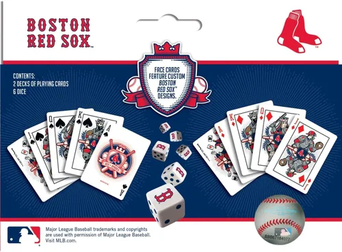 Vista 3 de Baby Fanatic s Brs3230: Juego de 2 cartas y dados de Boston Red Sox