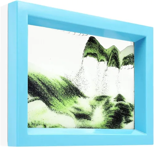 Vista 11 de Arte de Arena en Movimiento Líquido Burbujeador de Movimiento Imagen de Arte de Arena Fluida de Escritorio Juguete Sensorial Calmante Fidget ¡Votado