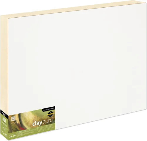 Vista 22 de Suministro de Arte Ampersand Panel de Pintura en Madera: Serie Museo Claybord, 5" x 5", Perfil Candeal de 1-1/2