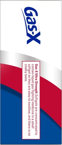 Vista 13 de Gas-X Cápsulas blandas de alivio de gases ultra fuertes con simeticona, 180 mg para aliviar la hinchazón, 50