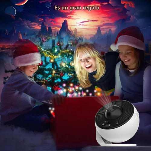 Vista 8 de Proyector de galaxia para dormitorio, proyector de estrellas planetario 13 en 1 con temporizador, rotación de 360°, serie espacial y tema oceánico