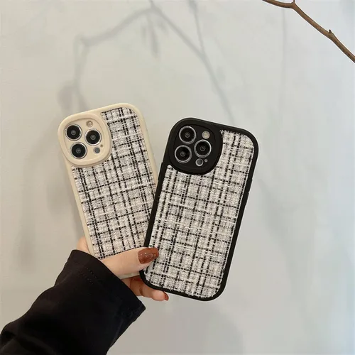 Vista 2 de Funda de silicona con diseño de rayas de punto retro para iPhone 14, 13, 12, 11 Pro Max X XR XS Max 7 8 Plus SE 2020, carcasa trasera suave