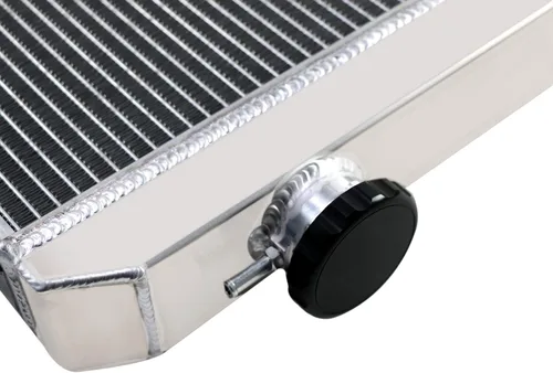 Vista 6 de Radiador de aluminio completo para 1960-1984 Toyota Land Cruiser FJ40 FJ45 Gasolina 3.9L 4.2L, 3 hileras de radiadores de enfriamiento 3 Row Core