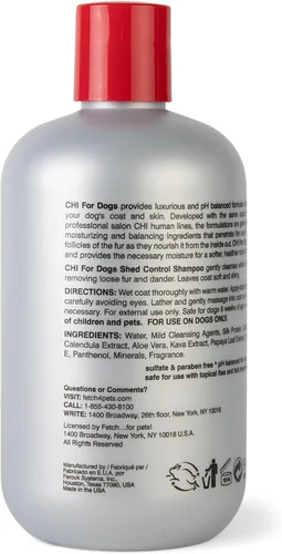 Vista 6 de CHI para Perros Champú Control de Caída - Lavado Anti-Caída para Perros con Exceso de Pelo y Cabello Suelto - Fórmula Suave para Todos los Tipos