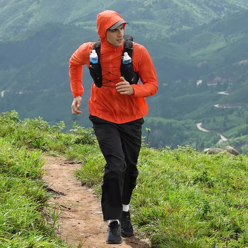 Vista 4 de N NEVO RHINO Chaleco de hidratación de Trail Running de 12L con 2 frascos Negro