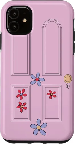 Vista 8 de Disney and Pixar's Monsters, Inc. Boo Door - Carcasa para iPhone 17, color lila