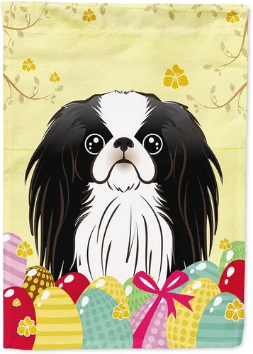 Vista 10 de Caroline's Treasures BB1920CHF - Bandera de caza de huevos de Pascua con diseño de bulldog francés, para casa, gran porche, para colgar en la pared