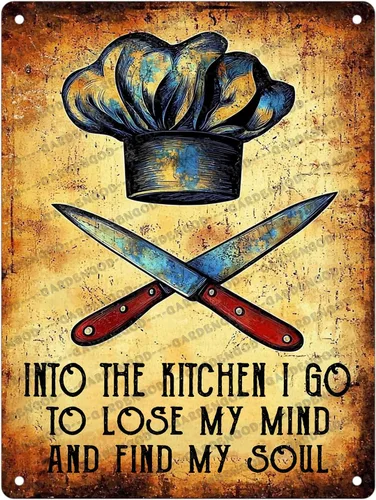 Vista 28 de Cartel de metal divertido Baker Sprinkles Are For Cupcakes Not Toilet Seats Novedoso póster de metal para el hogar, cocina, baño, letrero