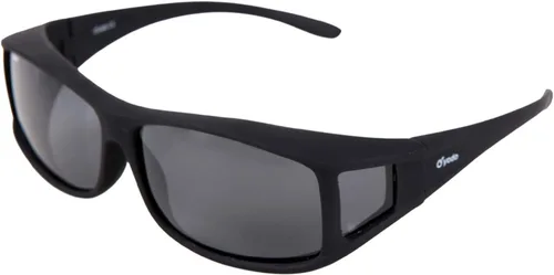 Vista 13 de yodo Gafas de sol que se ajustan sobre gafas con lentes polarizadas para hombres y mujeres Negro