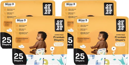Vista 63 de Hello Bello Premium Pañales para bebé talla 1, 32 unidades de pañales desechables, extra absorbentes, hipoalergénicos con ajuste cómodo y seguro