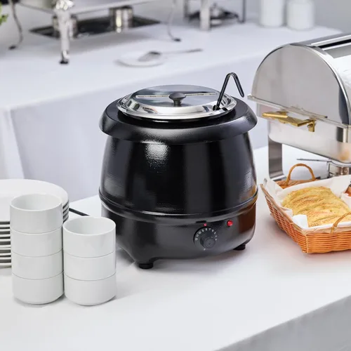 Vista 8 de Winco Calentador eléctrico de sopa, 10.5 cuartos de galón, negro