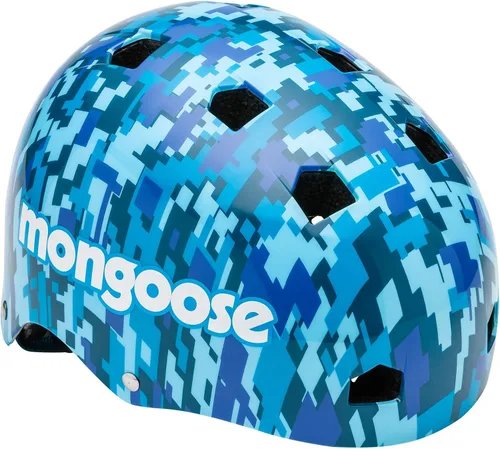 Vista 6 de Mongoose Casco de bicicleta BMX, casco deportivo para niños, gris/negro, juvenil