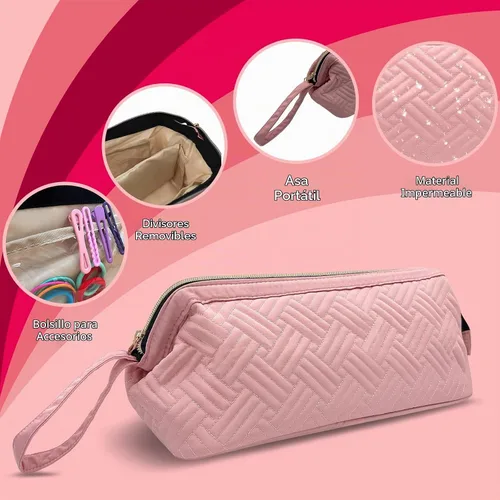 Vista 3 de Bolsa de viaje para herramientas para el cabello Shark Flexstyle y Dyson Rosado