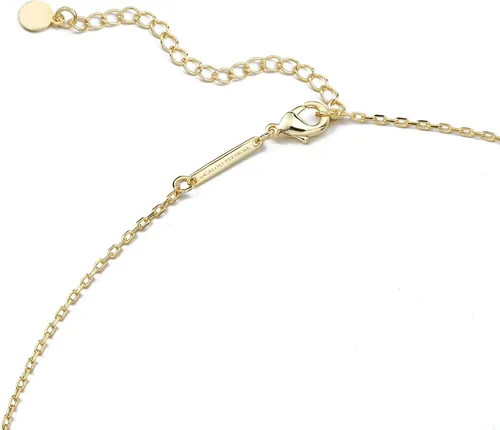 Vista 6 de CALOO TEEMOO Collares para mujer, cadena chapada en oro de 14 quilates con dije, collares largos de lujo para mujer, joyería de moda, collar de oro