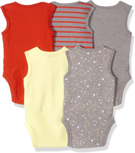 Vista 6 de Hanes Body unisex para bebé, Ultimate Flexy sin mangas para niños y niñas, paquete de 5