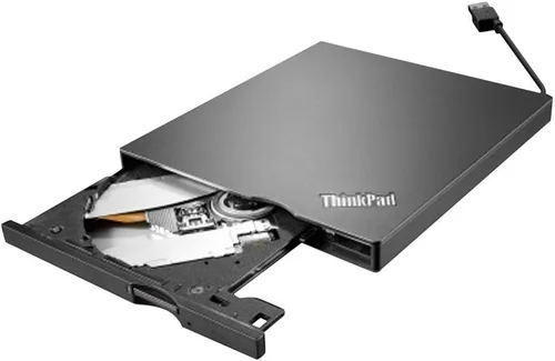 Vista 2 de Lenovo USB 3.0/2.0 externo (4XA0E97775) Grabador de DVD portátil delgado en The Lenovo Retail Sellado Embalaje para X1 Carbon and Yoga