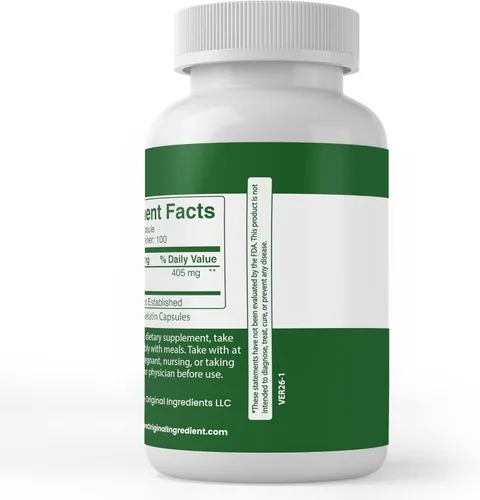 Vista 3 de Pure Original Ingredients Chlorella, (100 cápsulas) siempre pura, sin aditivos ni rellenos, verificado por laboratorio