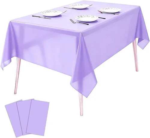 Vista 7 de Paquete de 3 manteles de plástico con bandera de plástico para el 4 de julio, manteles desechables para barbacoa, picnic, cumpleaños, bodas