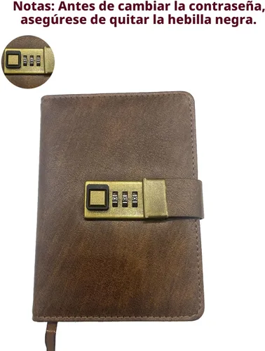 Vista 7 de WEMATE Diario con Cerradura, Diario con Cerradura, Cuaderno de Contraseña, Bolígrafo y Caja de Regalo - Perfecto para Hombres y Mujeres - 4.3X Negro