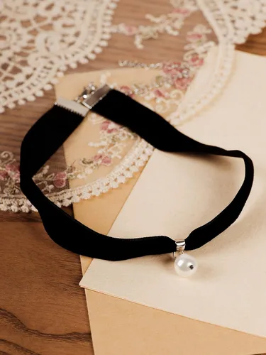 Vista 7 de Sacina Gargantilla gótica vintage victoriana, gargantilla camafeo, gargantilla de terciopelo negro, regalo de joyería gótica vintage para mujeres