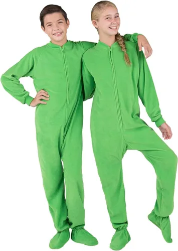 Vista 4 de Footed Pajamas - Mameluco familiar a juego Suéteres de una pieza para niños, niñas, hombres, mujeres y mascotas Unisex