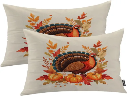 Vista 87 de Shrahala Juego de 2 fundas de almohada de mandala de color beige para exteriores, cuadradas, mandala, para interiores, de lino resistente al agua