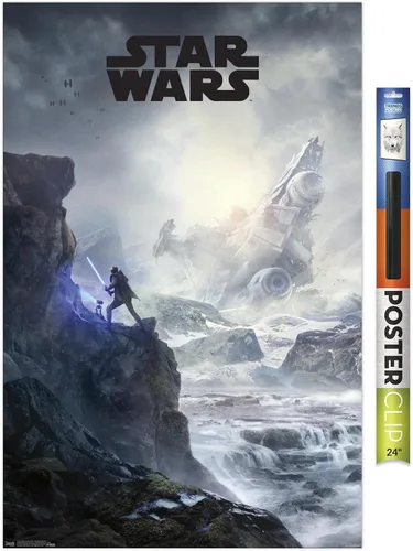 Vista 13 de Trends International Star Wars: Jedi Fallen Order - Póster de pared con clave de acantilado, 14.725 x 22.375 pulgadas, versión enmarcada de madera
