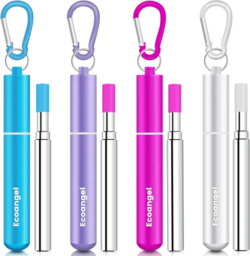 Vista 12 de Ecoangel Cruise Ship Essentials, pajitas de metal reutilizables