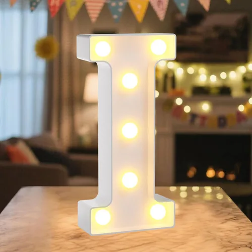 Vista 55 de Letrero LED de Marquee con Letras Iluminadas - Letras Iluminadas del Alfabeto para Cumpleaños, Graduación, Decoración de Pared y Mesa en Bares