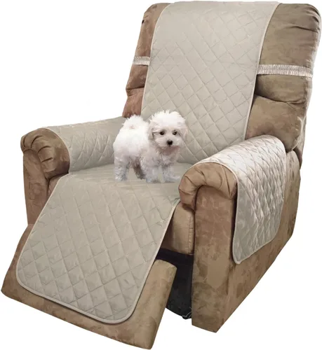 Vista 50 de U-NICE HOME Funda para sillón reclinable, reversible, con correas elásticas, resistente al agua, protege de perros y mascotas, sillón pequeño