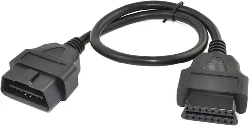 Vista 5 de Cable divisor OBD II OBD2 de 1.64 pies/19.7 in, cable de extensión macho OBDii de 16 pines a hembra,Adaptador de cable extensor de diagnóstico