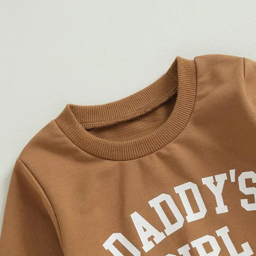 Vista 20 de Conjunto de sudadera con estampado para bebé y niña, sudadera larga para otoño e invierno